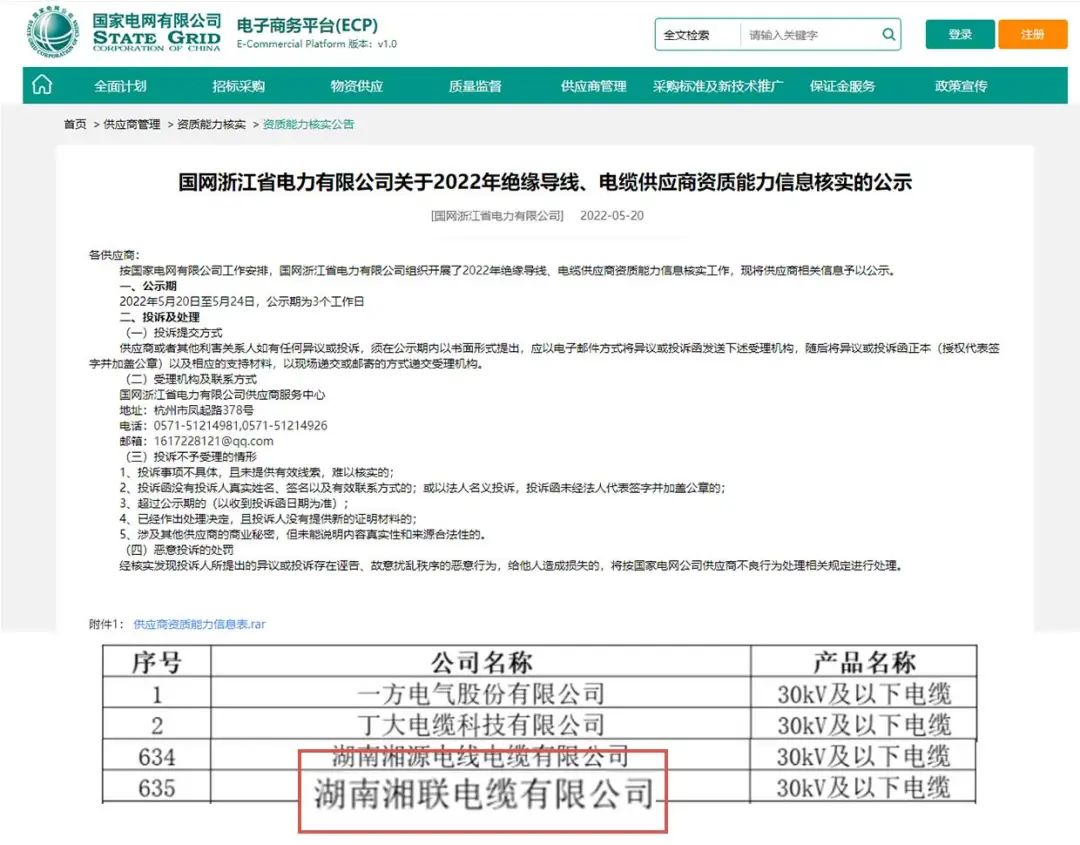 喜訊 | 湘聯(lián)電纜順利通過(guò)國(guó)家電網(wǎng)“供應(yīng)商資質(zhì)能力”審核！